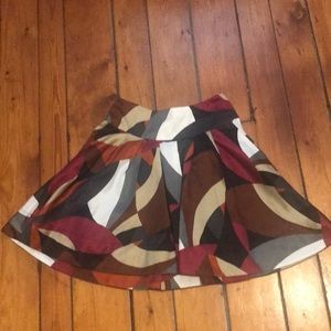 H&M colorful and flirty high-waisted skirt